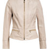 SCHYIA Lior Lederjacke Damen, Beige