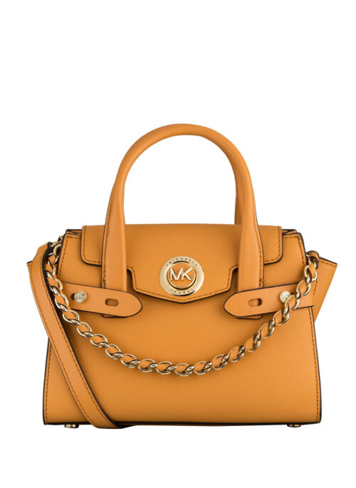 Michael Kors Carmen Xs Saffiano-Umhängetasche, Braun