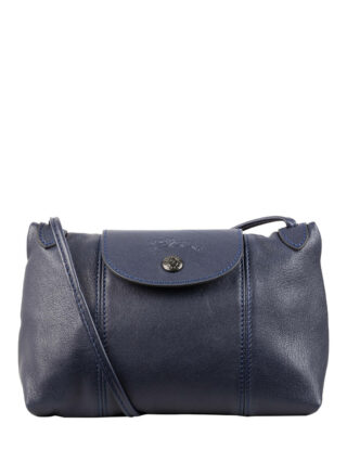 LONGCHAMP Pliage Cuir Umhängetasche, Blau