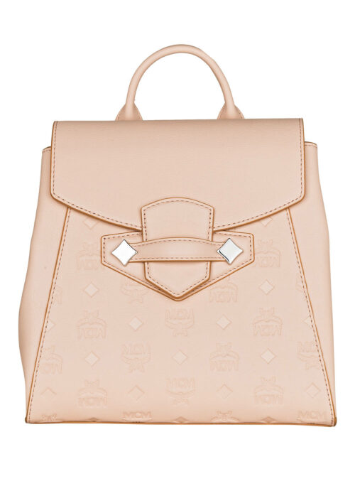 MCM Essential Mono Rucksack Leder, Beige