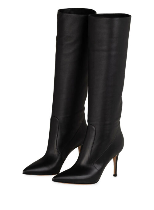 Gianvito Rossi Stiefel, Lederstiefel, Schwarz