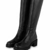 Paul Green Stiefel, Lederstiefel, Schwarz