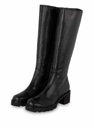 Paul Green Stiefel, Lederstiefel, Schwarz