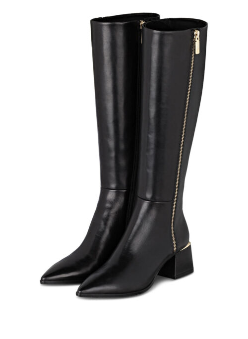AIGNER Olivia Stiefel, Lederstiefel, Schwarz
