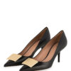 BOSS Carine Pumps Leder, Schwarz