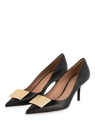 BOSS Carine Pumps Leder, Schwarz