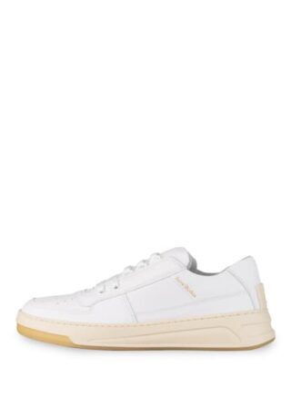 Acne Studios Leder-Sneaker, Weiss