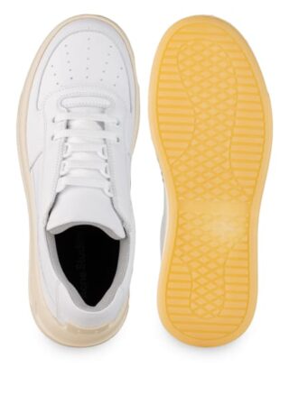 Acne Studios Leder-Sneaker, Weiss