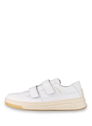 Acne Studios Steffey Leder-Sneaker, Weiss