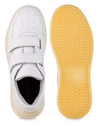 Acne Studios Steffey Leder-Sneaker, Weiss