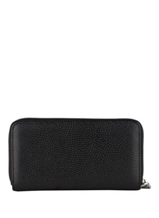 Aigner Leder Geldbörse, Schwarz