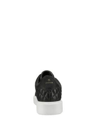 Aigner Sally 6 Leder-Sneaker, Schwarz