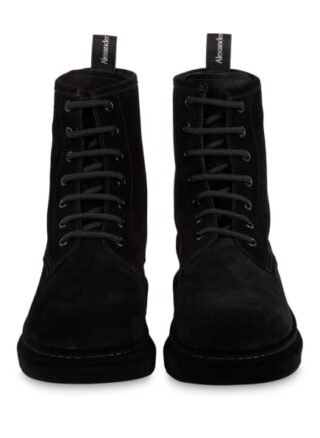 Alexander Mcqueen Schnürboots, Schwarz