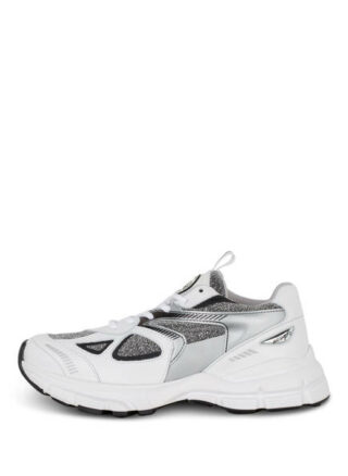 Axel Arigato Marathon Glitter Plateau-Sneaker, Weiss