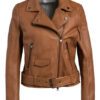 BOSS Jareca Lederjacke, Braun