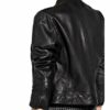 BOSS Sabelia Lederjacke, Schwarz