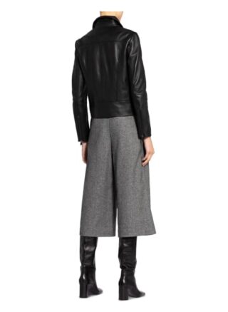BOSS Sajuana Lederjacke, Schwarz