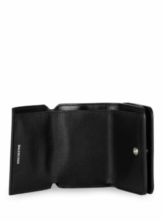 Balenciaga Cash Mini Geldbörse, Schwarz