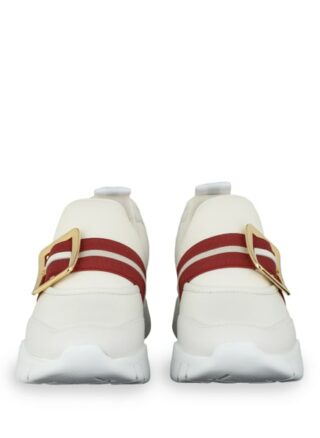 Bally Brinelle Plateau-Sneaker, Weiss