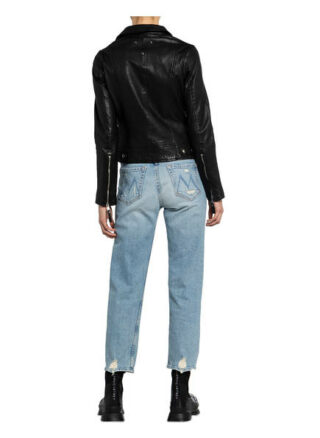 Be Edgy Befrances Lederjacke, Schwarz