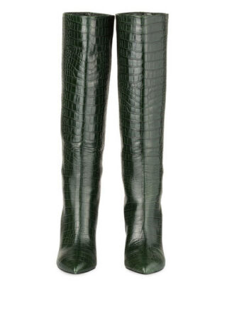Bianca Di Leder Stiefel, Grün
