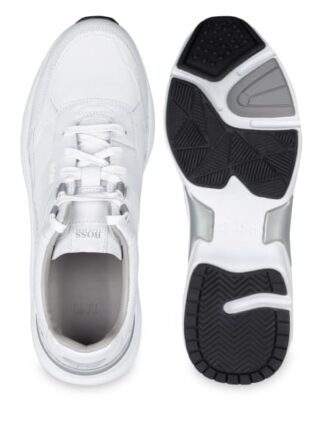 Boss Ardical Runn Leder Sneaker, Weiss