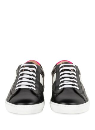 Boss Olga Leder Sneaker, Schwarz