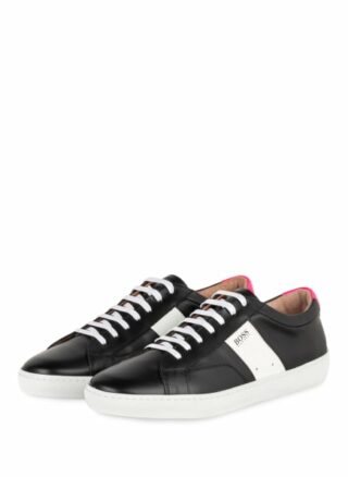 Boss Olga Leder Sneaker, Schwarz