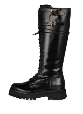Bronx Lederstiefel, Schwarz