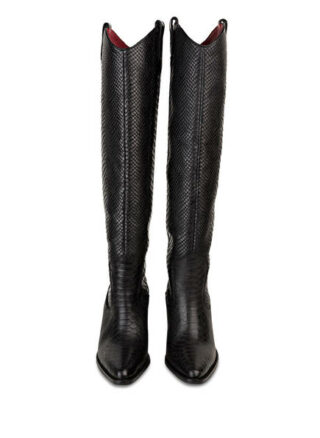 Bronx New-Kole Lederstiefel, Schwarz