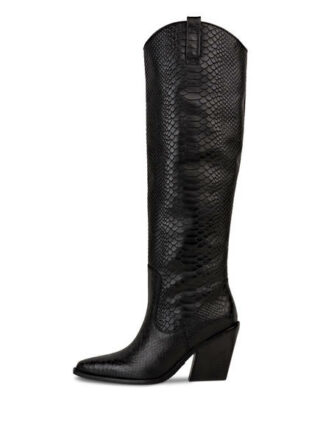 Bronx New-Kole Lederstiefel, Schwarz