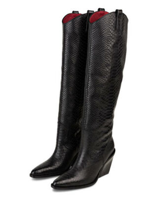 Bronx New-Kole Lederstiefel, Schwarz