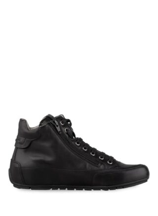 Candice Cooper Calgary Leder Sneaker, Schwarz