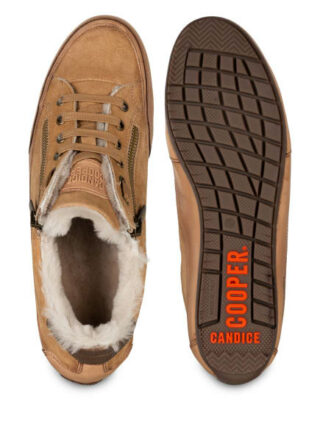 Candice Cooper Rock Leder Sneaker, Braun