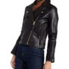 Claudie Pierlot Castle Lederjacke, Schwarz