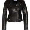 Claudie Pierlot Chouchou Lederjacke, Schwarz