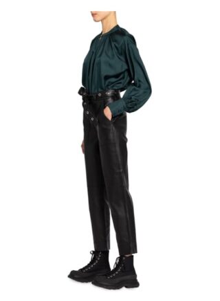 Claudie Pierlot Cilla Lederhose, Schwarz