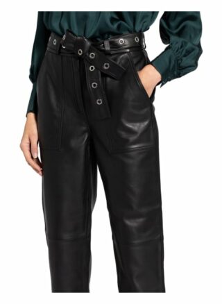 Claudie Pierlot Cilla Lederhose, Schwarz