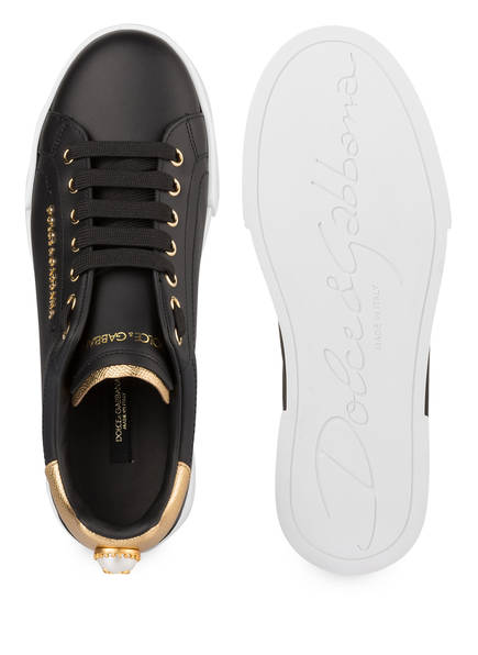 Dolce&Gabbana Portofino Sneaker, Schwarz