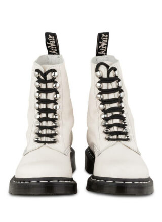 Dr. Martens 1460 Pascal Biker Boots, Weiss