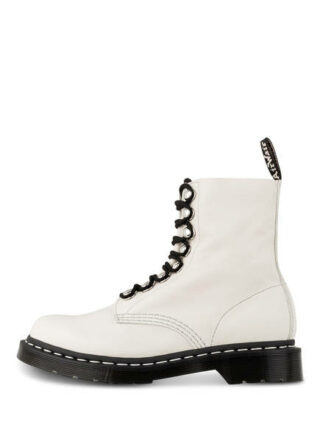 Dr. Martens 1460 Pascal Biker Boots, Weiss
