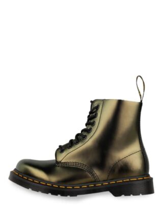 Dr. Martens 1460 Pascal Chroma Biker Boots, Gold
