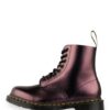 Dr. Martens 1460 Pascal Chroma Biker Boots, Rot