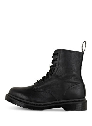 Dr. Martens 1460 Pascal Virginia Biker Boots, Schwarz