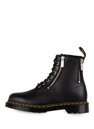 Dr. Martens 1460 Pascal Zip Biker Boots, Schwarz