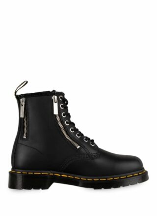 Dr. Martens 1460 Pascal Zip Biker Boots, Schwarz