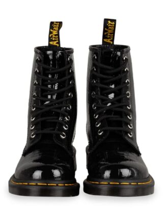 Dr. Martens 1460 Patent Lamper Biker Boots, Schwarz