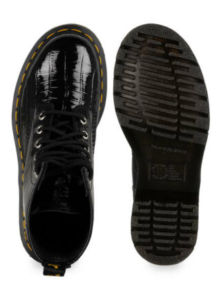 Dr. Martens 1460 Patent Lamper Biker Boots, Schwarz