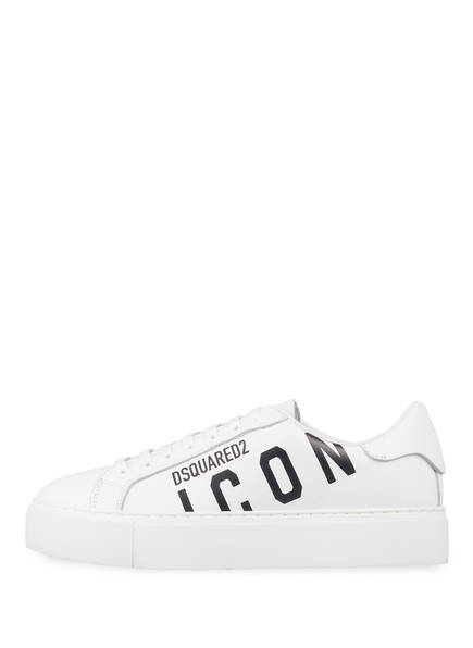 Dsquared2 Icon Plateau-Sneaker, Weiss