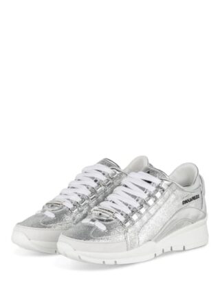 Dsquared2 Plateau-Sneaker, Silber